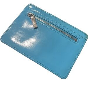 🚨FINAL PRICE🚨Hobo The Original Euro Slide Card Case Tranquil Blue Patent Leather